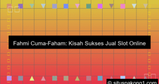 Fahmi Cuma Faham Jual Slot Online Di Warnet