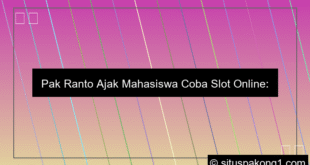 Pak Ranto Ajak Mahasiswa Coba Slot Online